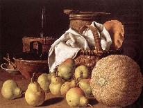 Classical Still Life, Fruits on Table, unknow artist